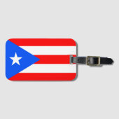 Puerto Rico Flag Bagagelabel (Voorkant (horizontaal))