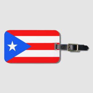 Puerto Rico Flag Bagagelabel