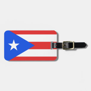 Puerto Rico Flag Bagagelabel