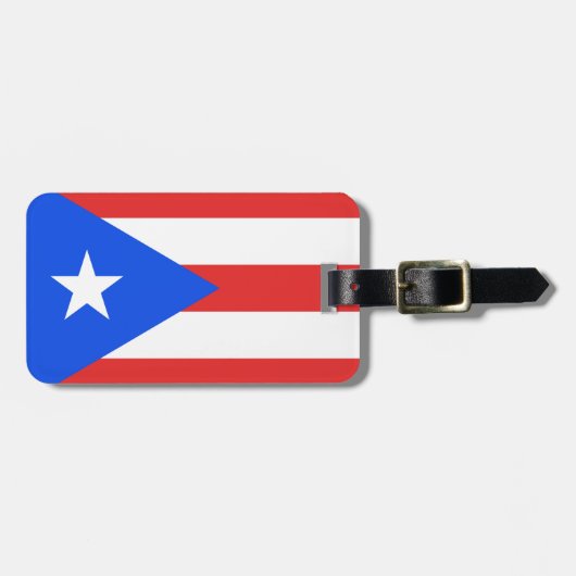 Puerto Rico Flag Bagagelabel (Voorkant horizontaal)