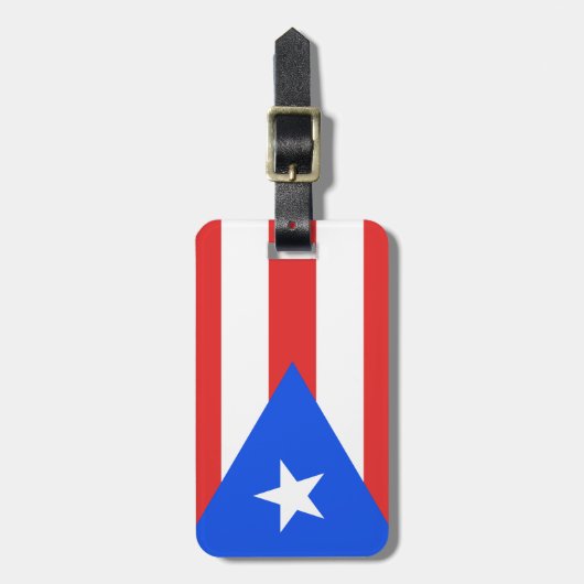 Puerto Rico Flag Bagagelabel (Voorkant verticaal)