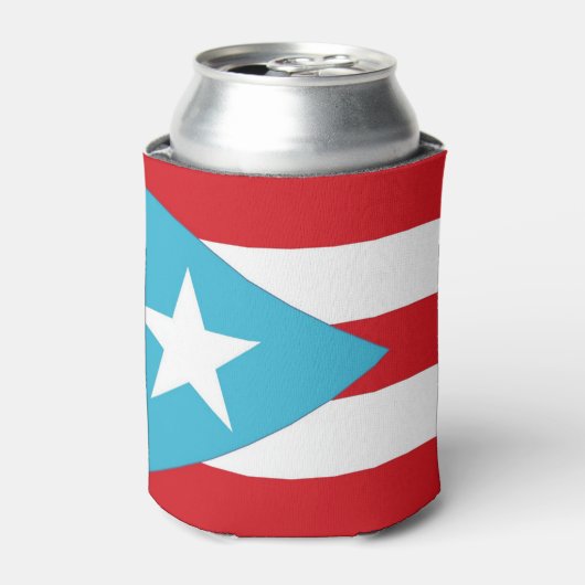 Puerto Rico Flag Blikjeskoeler (Blikje Voorkant)