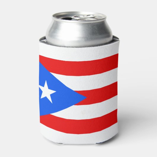 Puerto Rico Flag Blikjeskoeler (Blikje Voorkant)