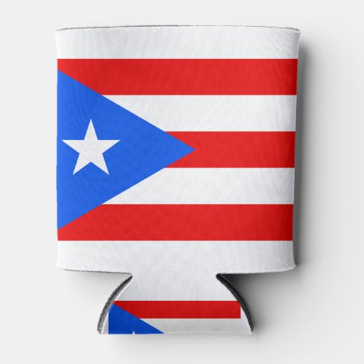 Puerto Rico Flag Blikjeskoeler (Voorkant)