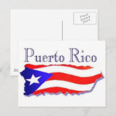 Puerto Rico Flag Boricua Briefkaart (Voorkant / Achterkant)