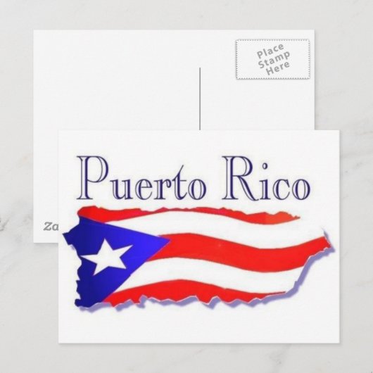 Puerto Rico Flag Boricua Briefkaart (Voorkant / Achterkant)