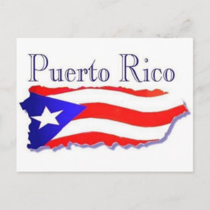 Puerto Rico Flag Boricua Briefkaart
