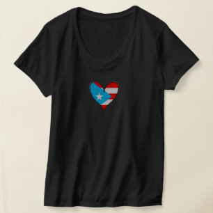 Puerto Rico Flag   Boricua Heart, Puerto Ricaan T-shirt