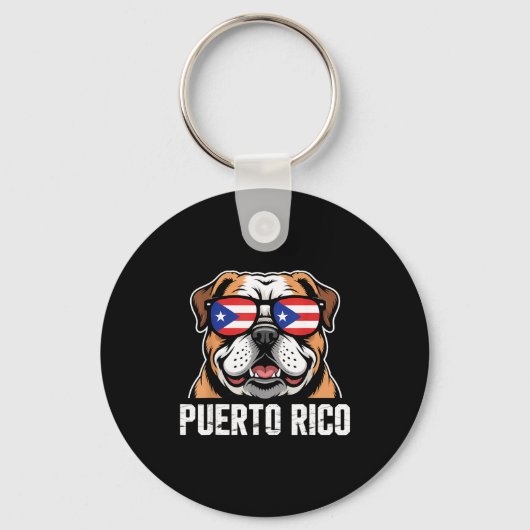 Puerto Rico Flag Boricua Puerto Rican Flag _1  Sleutelhanger (Voorkant)