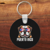 Puerto Rico Flag Boricua Puerto Rican Flag _1  Sleutelhanger (Voorkant)