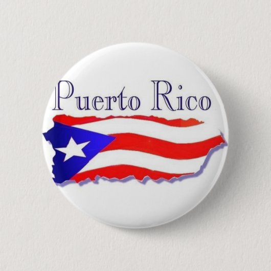 Puerto Rico Flag Boricua Ronde Button 5,7 Cm (Voorkant)