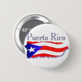 Puerto Rico Flag Boricua Ronde Button 5,7 Cm (Voorkant /achterkant)