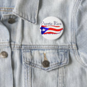 Puerto Rico Flag Boricua Ronde Button 5,7 Cm (In situ)