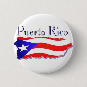 Puerto Rico Flag Boricua Ronde Button 5,7 Cm