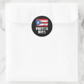 Puerto Rico Flag Boricua Ronde Sticker (Tas)