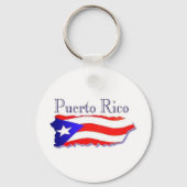 Puerto Rico Flag Boricua Sleutelhanger (Voorkant)