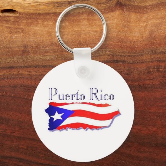 Puerto Rico Flag Boricua Sleutelhanger (Voorkant)