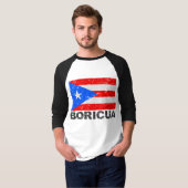 Puerto Rico Flag Boricua T-shirt (Voorkant volledig)