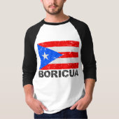 Puerto Rico  Flag Boricua T-shirt (Voorkant)