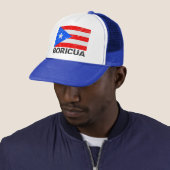 Puerto Rico Flag Boricua Trucker Pet (In situ)