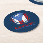 Puerto Rico Flag Borinquen Ronde Kartonnen Onderzetter (Gebogen)