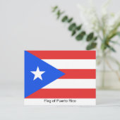 Puerto Rico Flag Briefkaart (Staand voorkant)