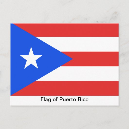 Puerto Rico Flag Briefkaart (Voorkant)