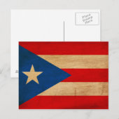 Puerto Rico Flag Briefkaart (Voorkant / Achterkant)