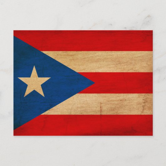 Puerto Rico Flag Briefkaart (Voorkant)