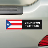 Puerto Rico Flag Bumpersticker (Op auto)