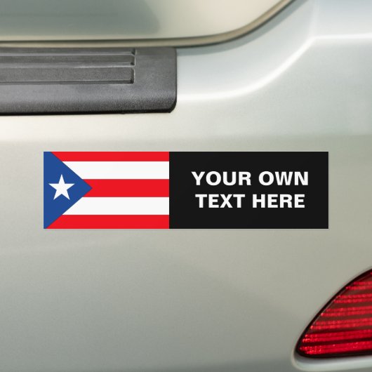 Puerto Rico Flag Bumpersticker (Op auto)