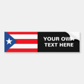 Puerto Rico Flag Bumpersticker (Voorkant)