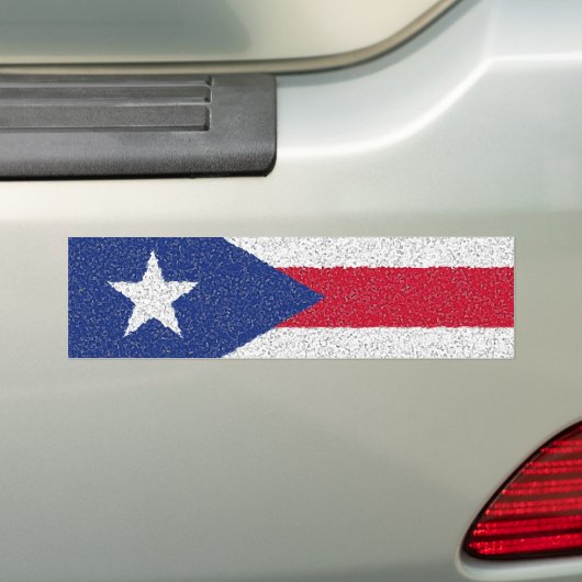 PUERTO RICO FLAG BUMPERSTICKER (Op auto)