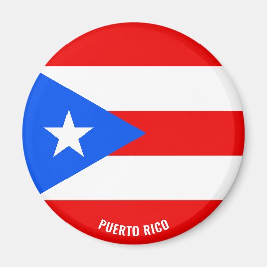 Puerto Rico Flag Charming Patriotic Magnet (Voorkant)