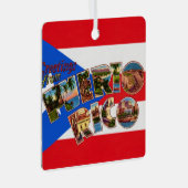  Puerto Rico Flag Christmas Ornament (Voorkant Rechts)