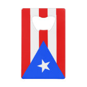 Puerto Rico Flag Creditkaart Flessenopener (Voorkant)