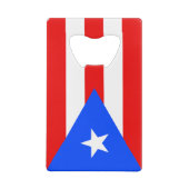 Puerto Rico Flag Creditkaart Flessenopener (Achterkant)