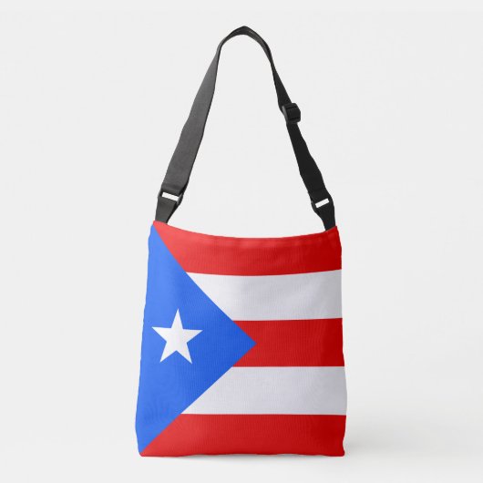 Puerto Rico Flag Crossbody Tas (Voorkant)