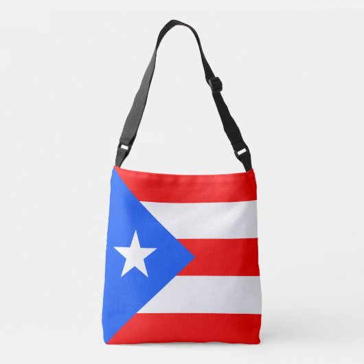 Puerto Rico Flag Crossbody Tas (Achterkant)