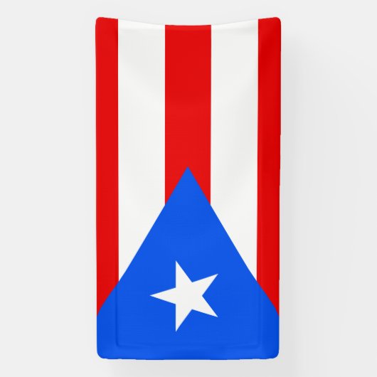 Puerto Rico flag custom banner sign (Verticaal)