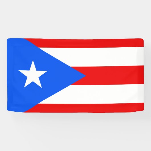 Puerto Rico flag custom banner sign (Horizontaal)
