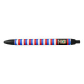 Puerto Rico Flag Cute Patriotic Zwarte Inkt Pen (Voorkant)