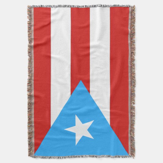 Puerto Rico Flag Deken (Voorkant Verticaal)