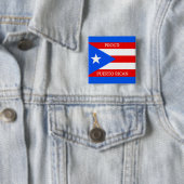 Puerto Rico Flag Design Button (In situ)