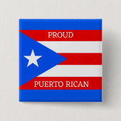 Puerto Rico Flag Design Button (Voorkant)