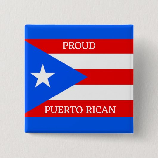 Puerto Rico Flag Design Button (Voorkant)