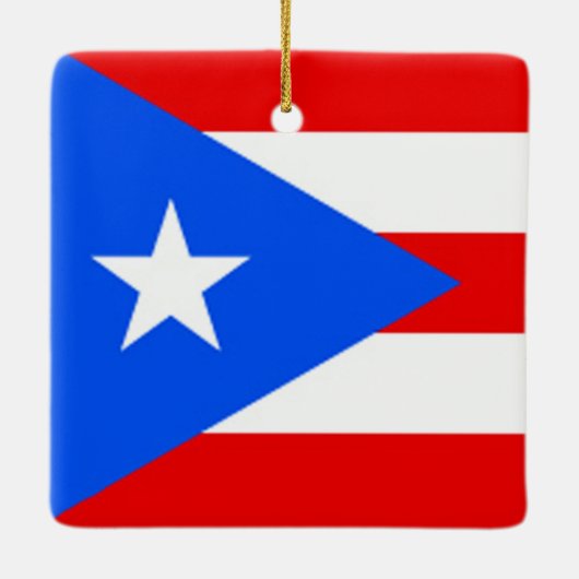 Puerto Rico Flag Design Ornament (Achterkant)