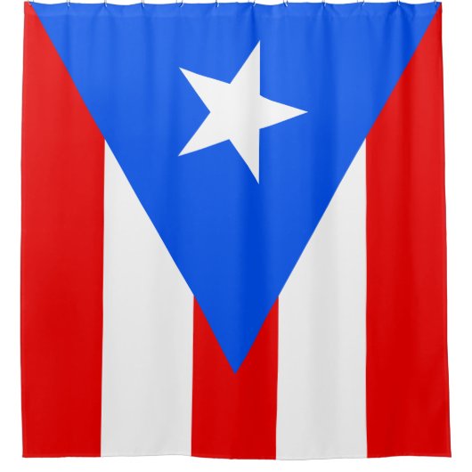 Puerto Rico Flag Douchegordijn (Voorkant)