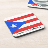 Puerto Rico Flag Drankjes Onderzetter (Linkerzijde)