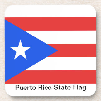 Puerto Rico Flag Drankjes Onderzetter